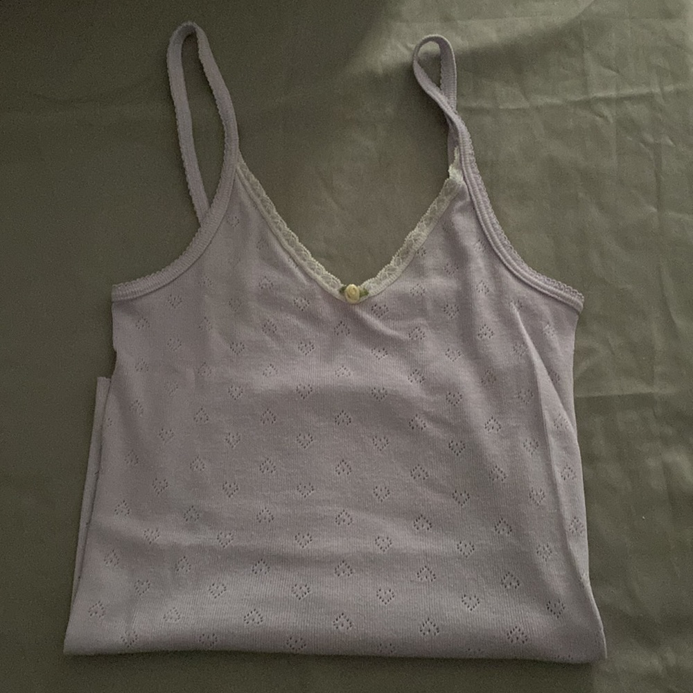 Polkadot england camisole lavender size medium like new